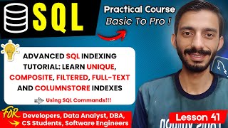 SQL Performance Optimization in Urdu | Learn Unique, Filtered & Full-Text Indexes