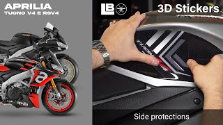 Stickers Moto Personnalisation Labelbike - Autocollants 3D Pour Réservoir De Moto Protection Réservoir Moto