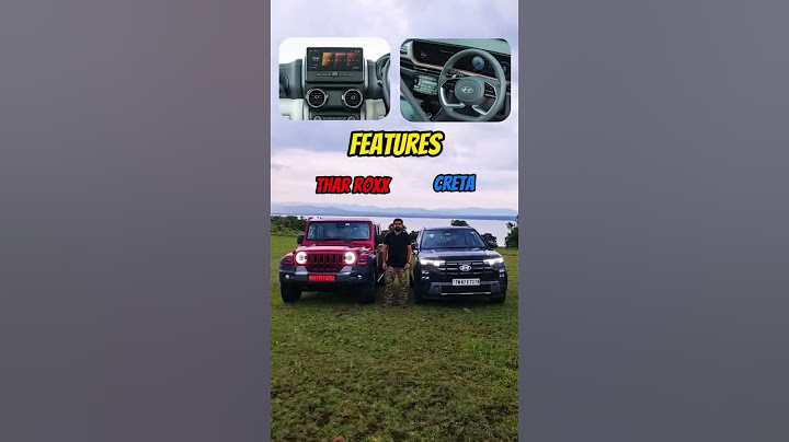 Mahindra Thar Roxx Vs Hyundai Creta! #comparison