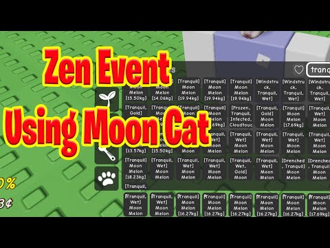 MOONIN カスタム urutan@ Using 8 moon cats and Moon Melon in Zen Event | Grow A Garden