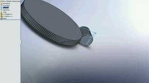 Worm gear SolidWorks