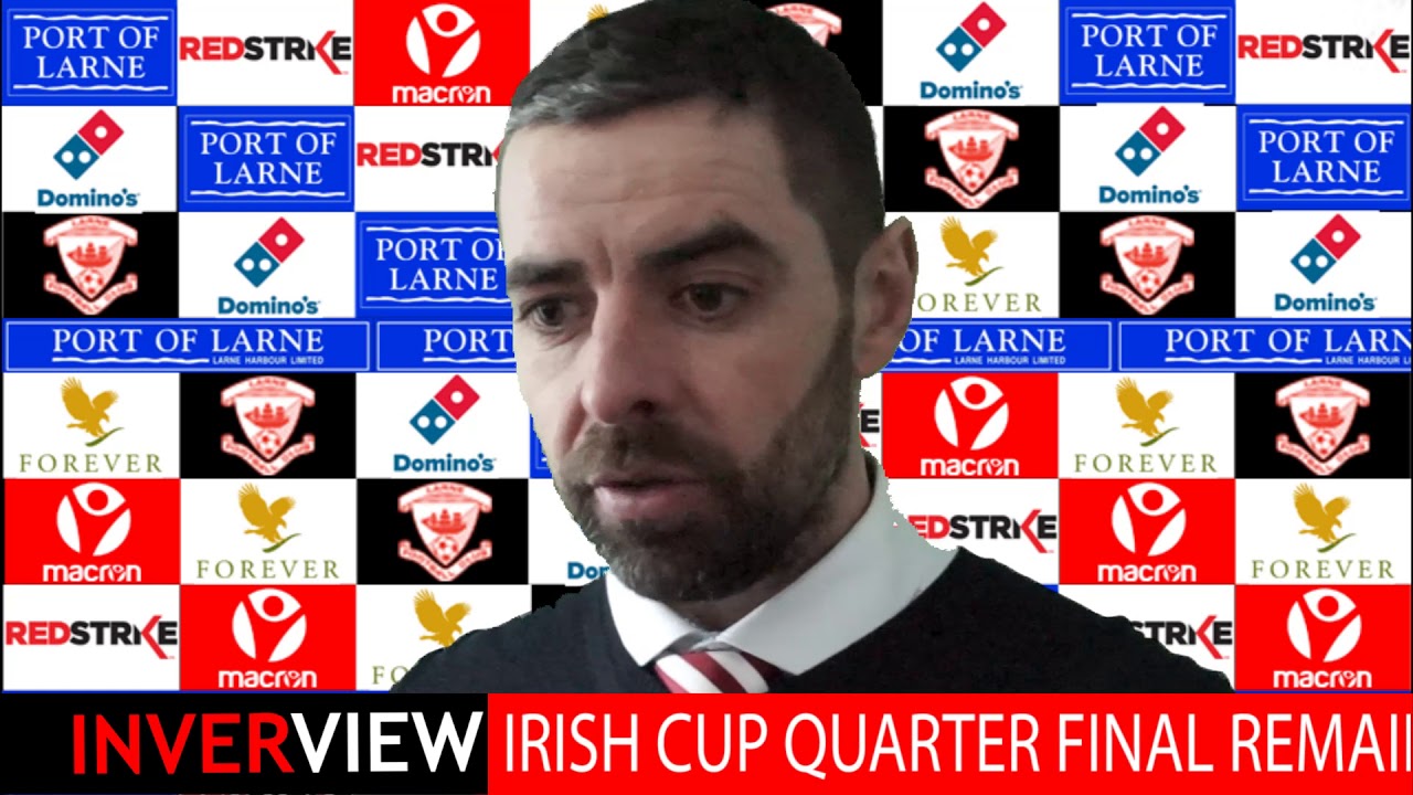 football score Larne 1-1 PSNI: Tiernan Lynch post match interview