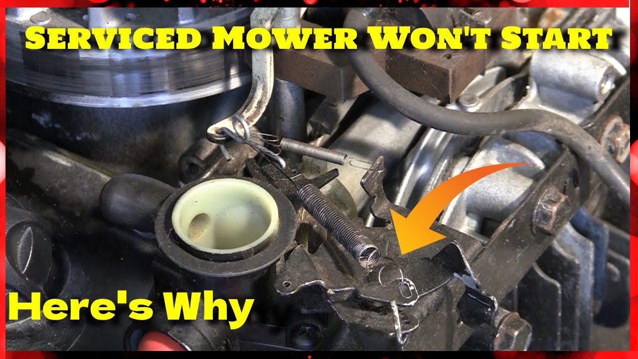 Serviced Lawnmower Won't Start- Here's Why - YouTube