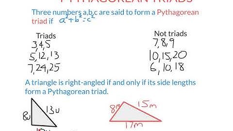 Pythagorean Triads