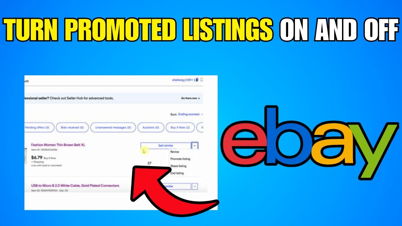 How To Turn eBay Promoted Listings On And Off Really Quick (Step By Step Guide)