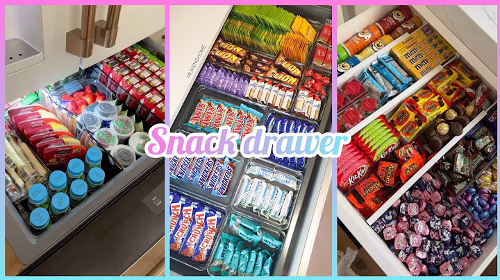 ✨ ASMR ✨ snack drawer organizing and restocking || relaxing sounds 🎧 very satisfying