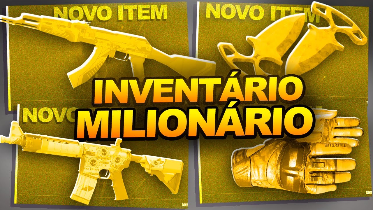 MONTEI um INVENTARIO MILIONÁRIO  no MELHOR SITE de SKINS