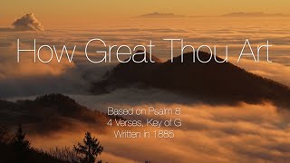 How Great Thou Art | Piano Instrumental with Lyrics