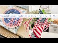 4TH OF JULY DECORATE WITH ME || Traditional Patriotic Decor New Home!!