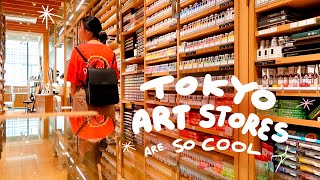 COOL ART STORES IN TOKYO 🗼a huge art supply haul from Japan + tour
