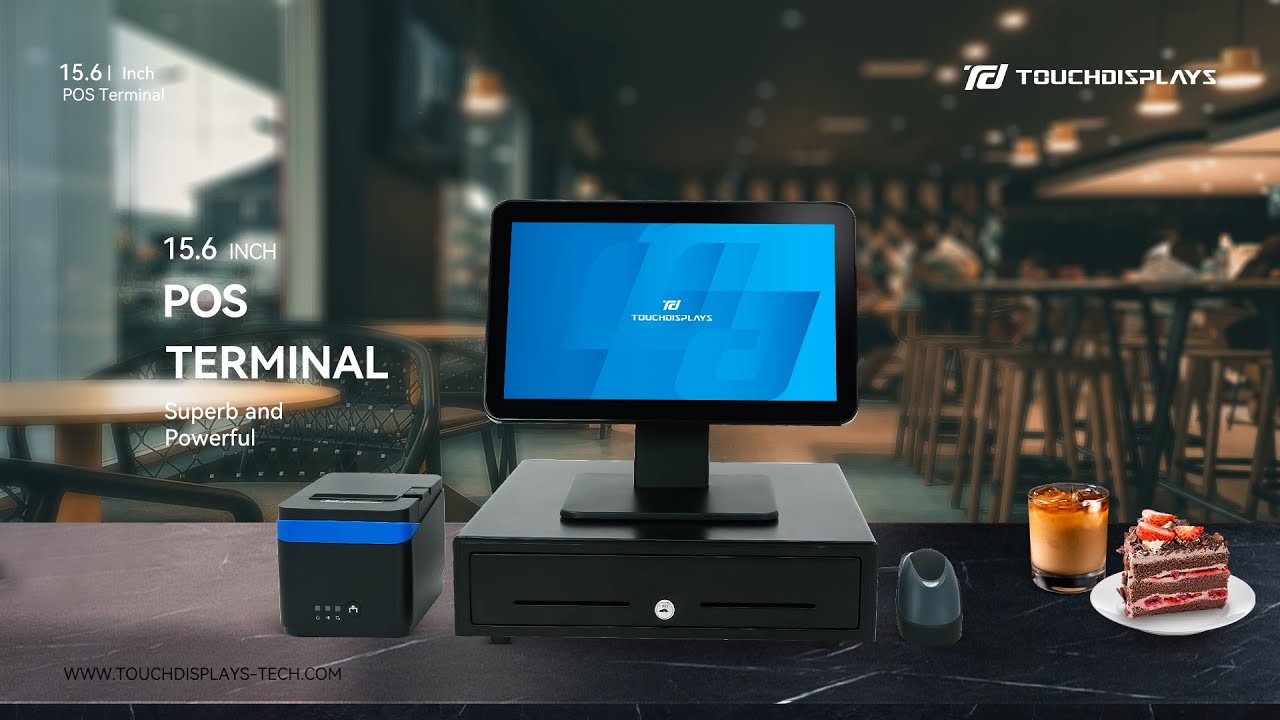 TouchDisplays | 15.6 inch POS Terminal - YouTube