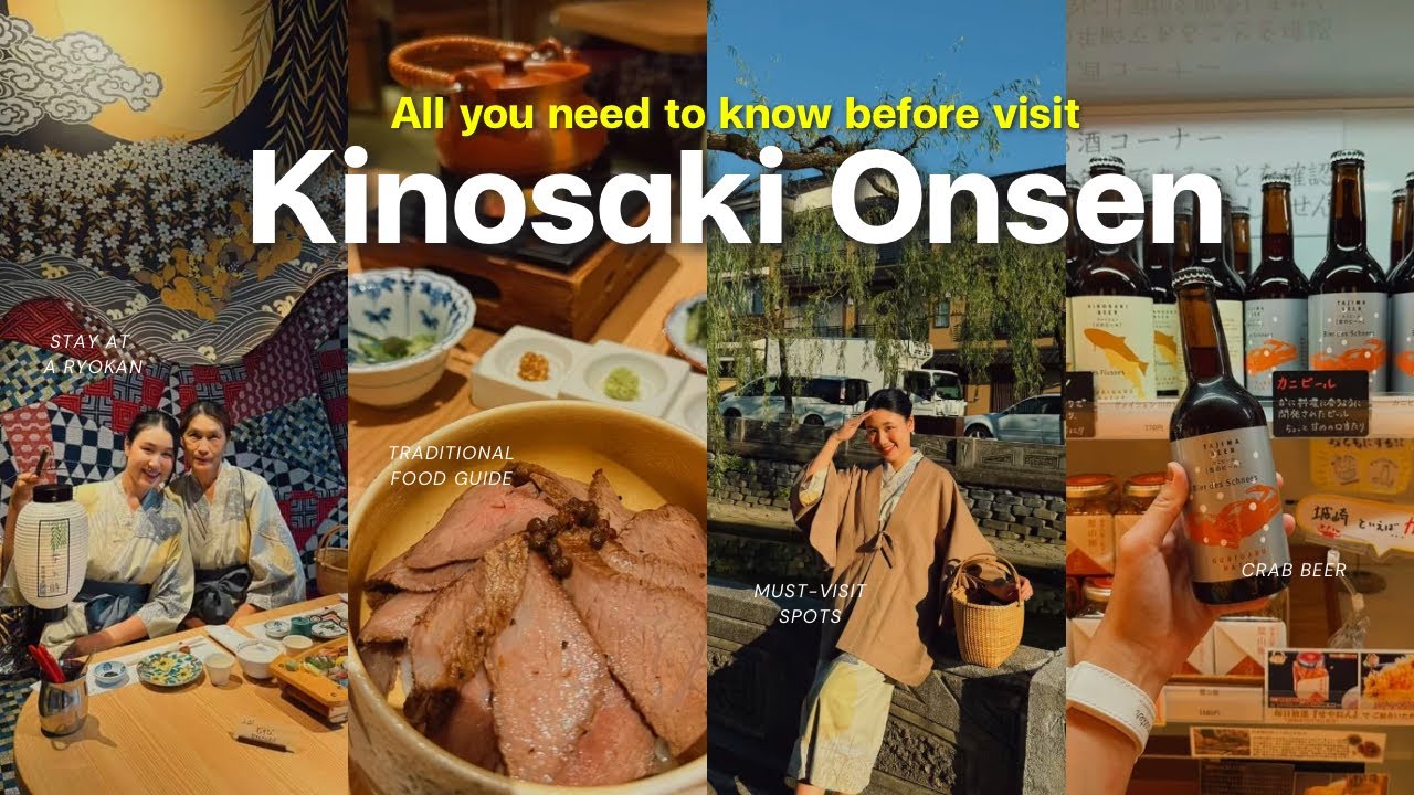 Kinosaki Onsen 👘♨️ ตะลุยกิน ขึ้นกระเช้า ใส่ยูกาตะ แช่ออนเซน เรียวกังสุดปังราคาจับต้องได้