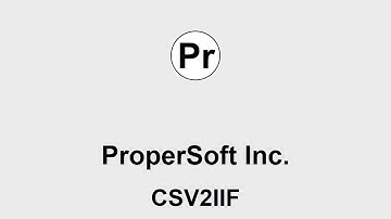 Convert CSV/Excel to IIF and import into Quickbooks (CSV2IIF)