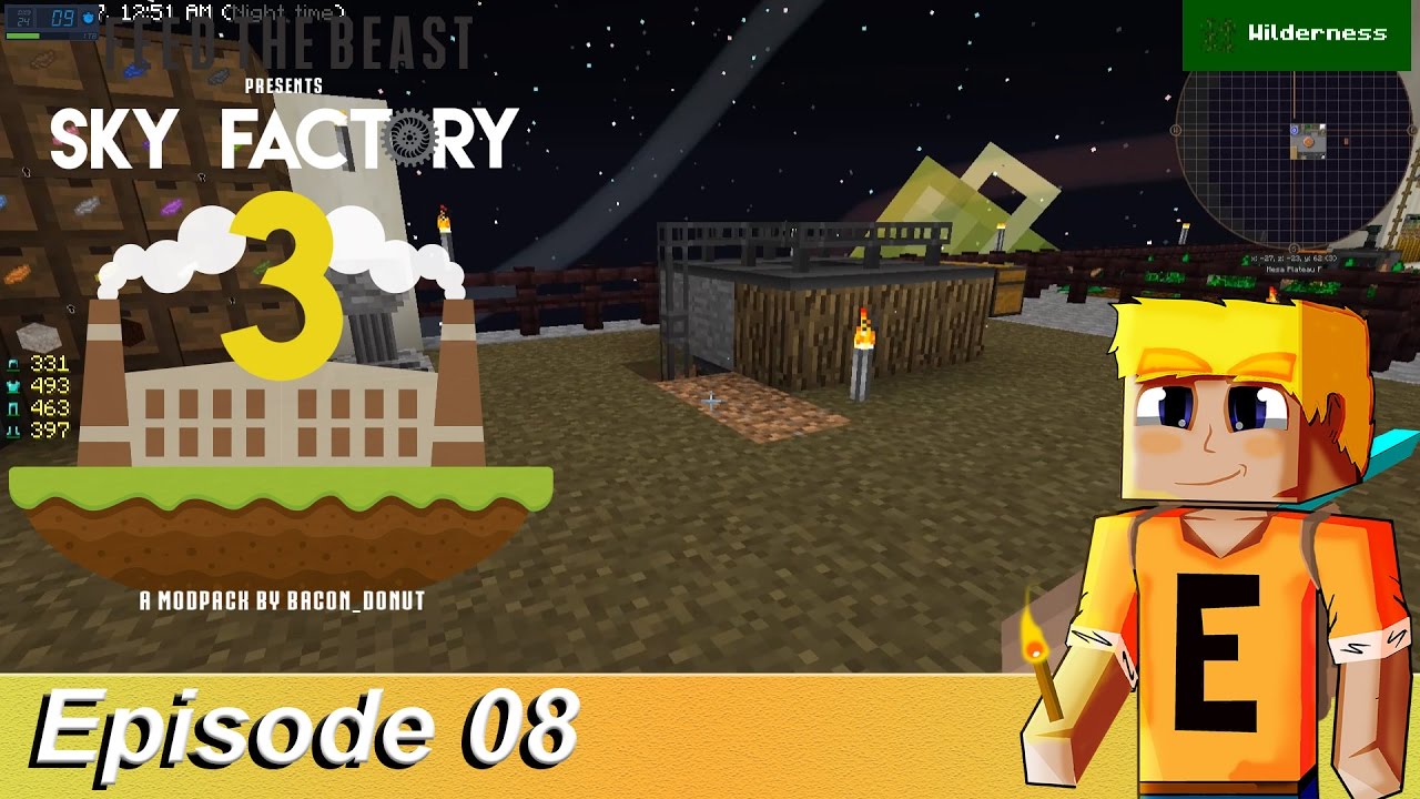 Sky Factory 3 Ep. 8 - Fly Wither Ki..nope. Automating Botania - Modded Minecraft Let's Play