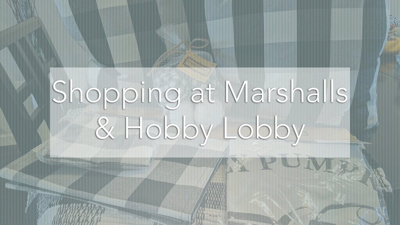 Shop With Me Rae Dunn at Marshalls & Hobby Lobby Fall Decor YouTube