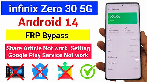infinix Zero 30 5G Android 14 FRP Bypass without PC ( NEW METHOD)
