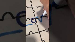 Puzzle Solve To Reveal Secret Message 🧩 #fathersdays #diy