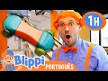 Blippi Brinca com Carrinhos no Museu Infantil MOXI! | 1 HORA DO BLIPPI! | Vídeos Educativos