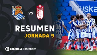Resumen de Real Sociedad vs Granada CF (2-0)