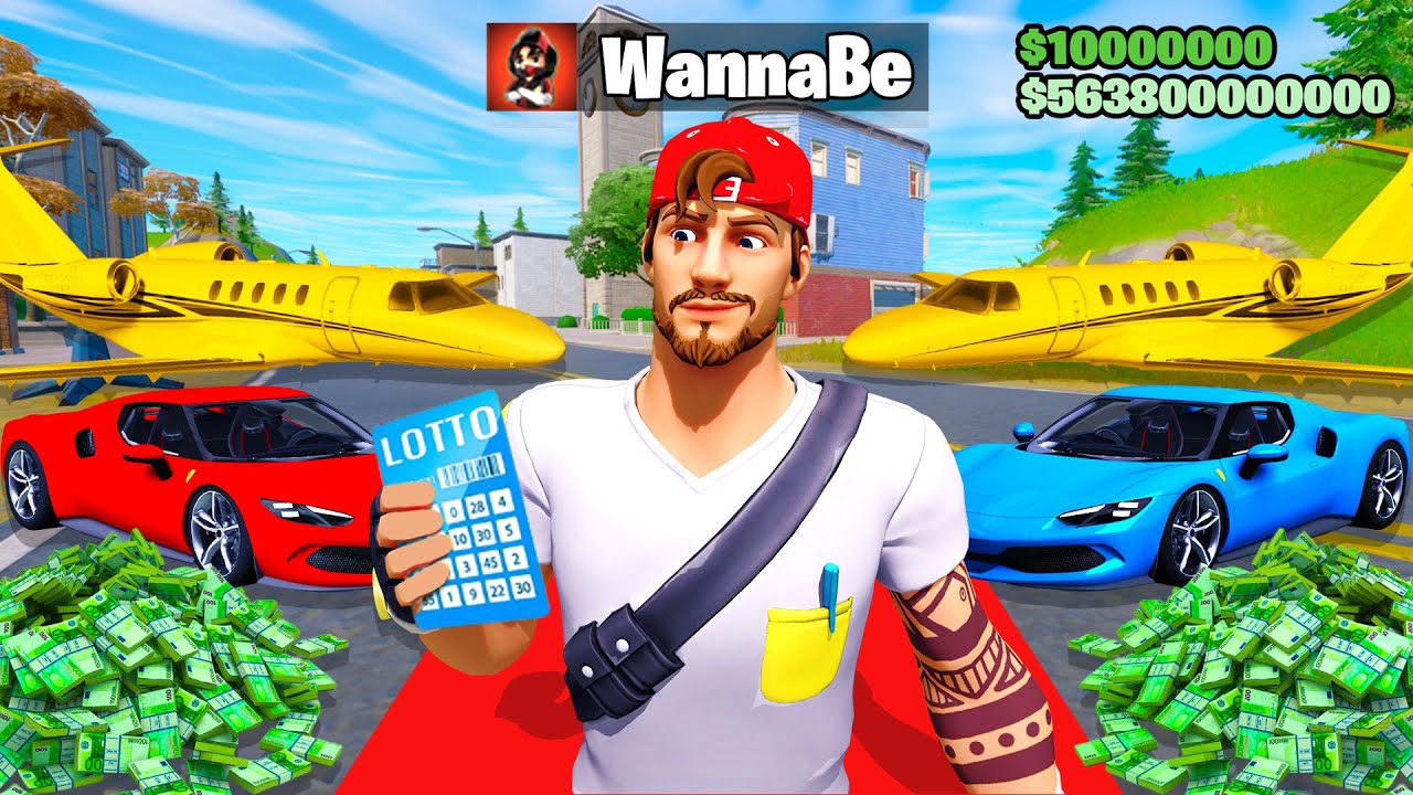 WannaBe gewinnt 40.000.000 € LOTTO in Fortnite 3 RP