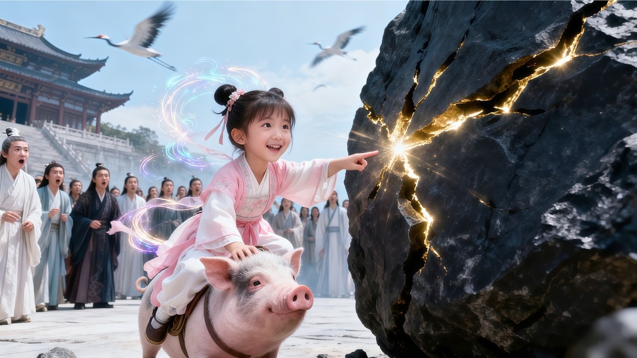 【FULL】5岁萌宝上山拜师遭众人嘲笑，怎料她轻轻一指就将千百年无人能破的上古天玄石砸碎，被封印的真龙之魂一秒认主打脸所有人！