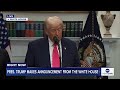 LIVE: Trump Announces from White House 🏛️