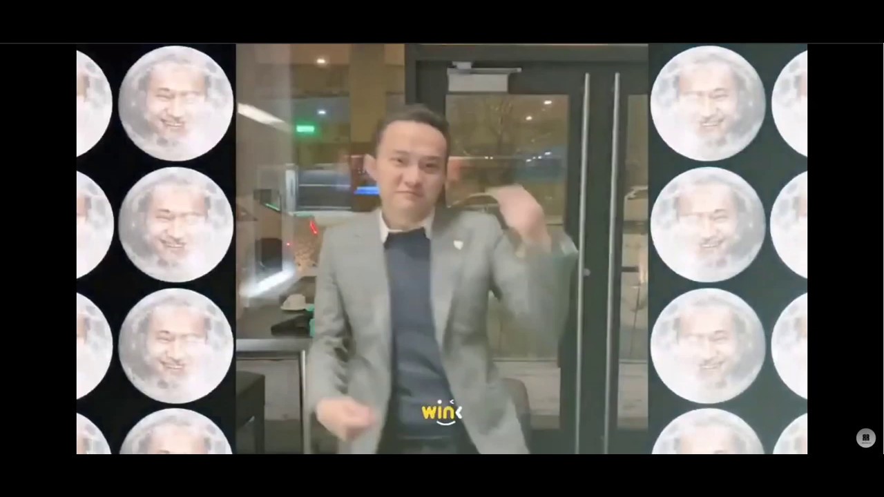 Justin Sun dancing for Wink.org