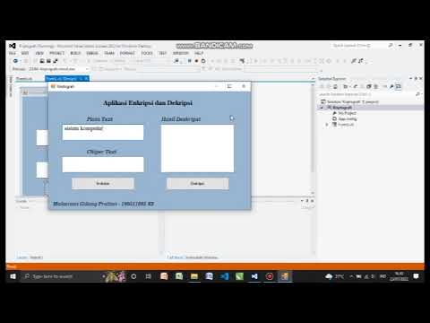 Demo Aplikasi Kriptografi Sederhana (enkripsi & dekripsi)