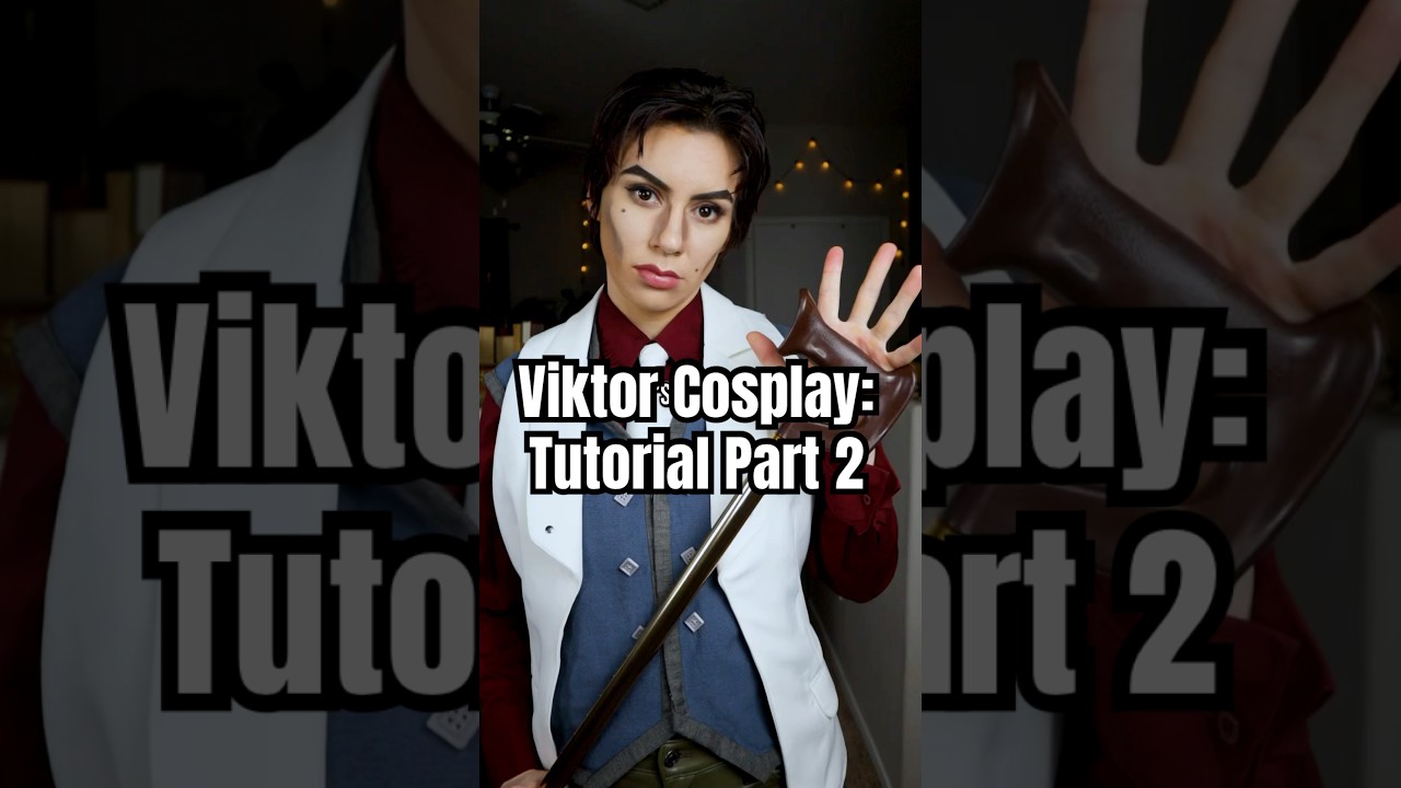 ⚠️ PART 2: you won't BELIEVE how I made my cosplay buttons 🤯 #cosplaytutorial #diycosplay #arcane