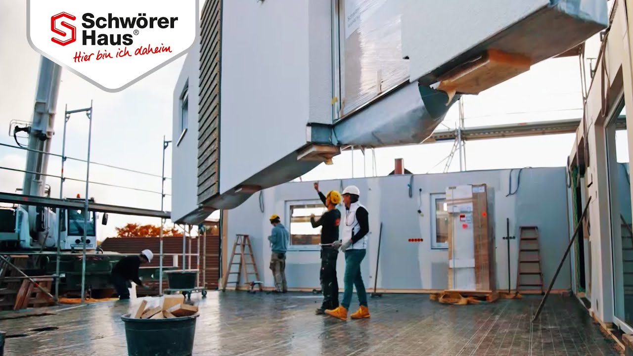 So wird ein Fertighaus schlüsselfertig gebaut: Vor Ort mit SchwörerHaus