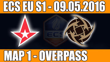 Astralis vs NIP | Map 1 (Overpass) ECS EU Season 1 2016 CS:GO Week 5 (09.05.2016)