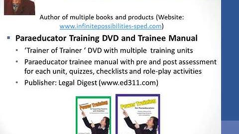 Effective Para-educator Support to Students with Disabilities: A Delicate Dance