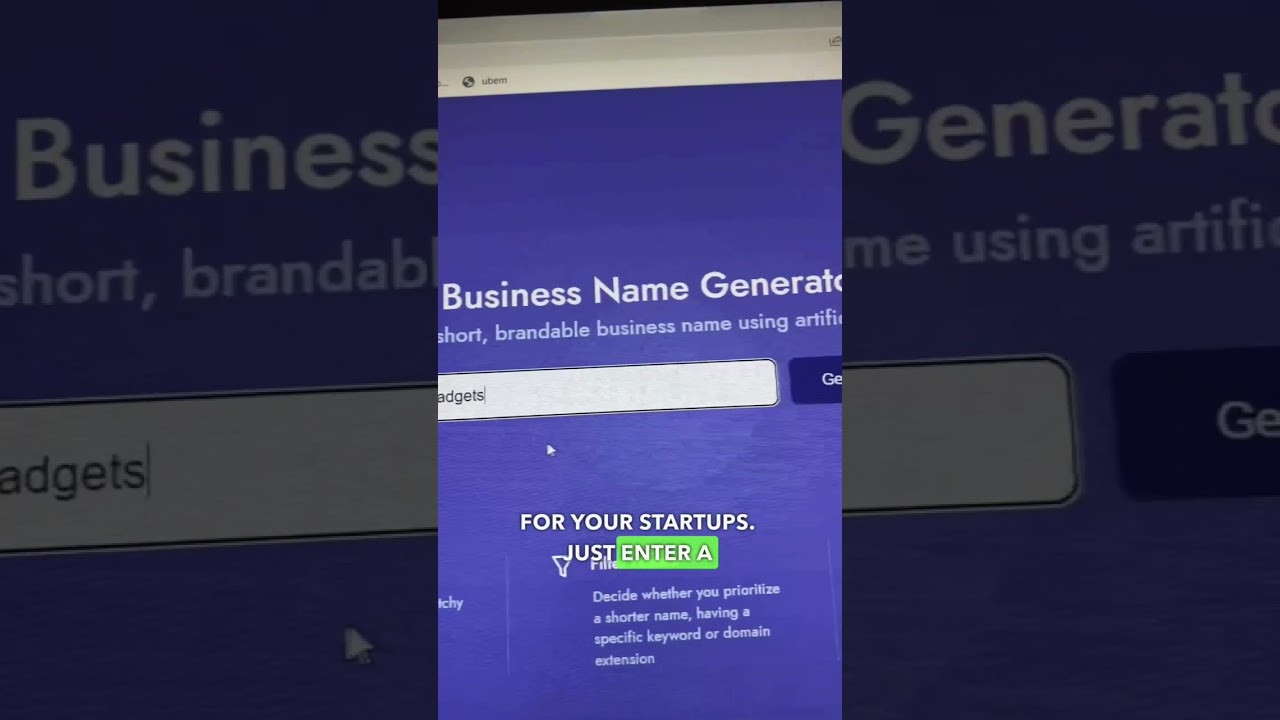 Business name generator tutorial. 