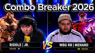 Combo Breaker 2026 JR. ( Zangef ) VS MenaRD ( M Bison ) STREEET FIGHTER 6 SF6