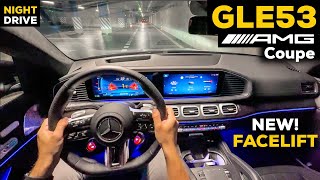 2024 MERCEDES AMG GLE 53 Coupe NEW FACELIFT NIGHT POV Drive LOUD Sound AMBIENT Lights MBUX