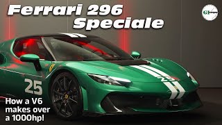 Can a V6 Make Over a 1000hp Yes! The Ridiculously Fast Ferrrari 296 Speciale