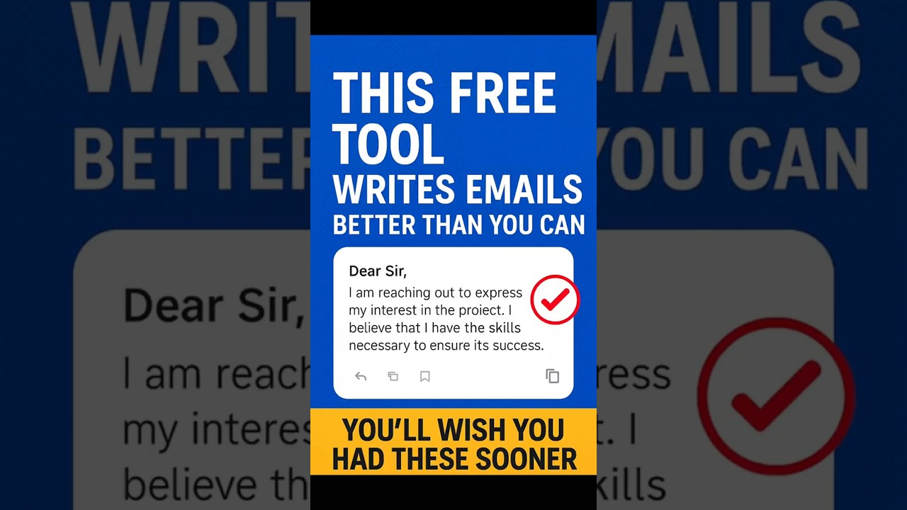 This Free AI Writes Emails Better Than You Can! 
