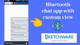 Bluetooth chat app using Sketchware screenshot 3