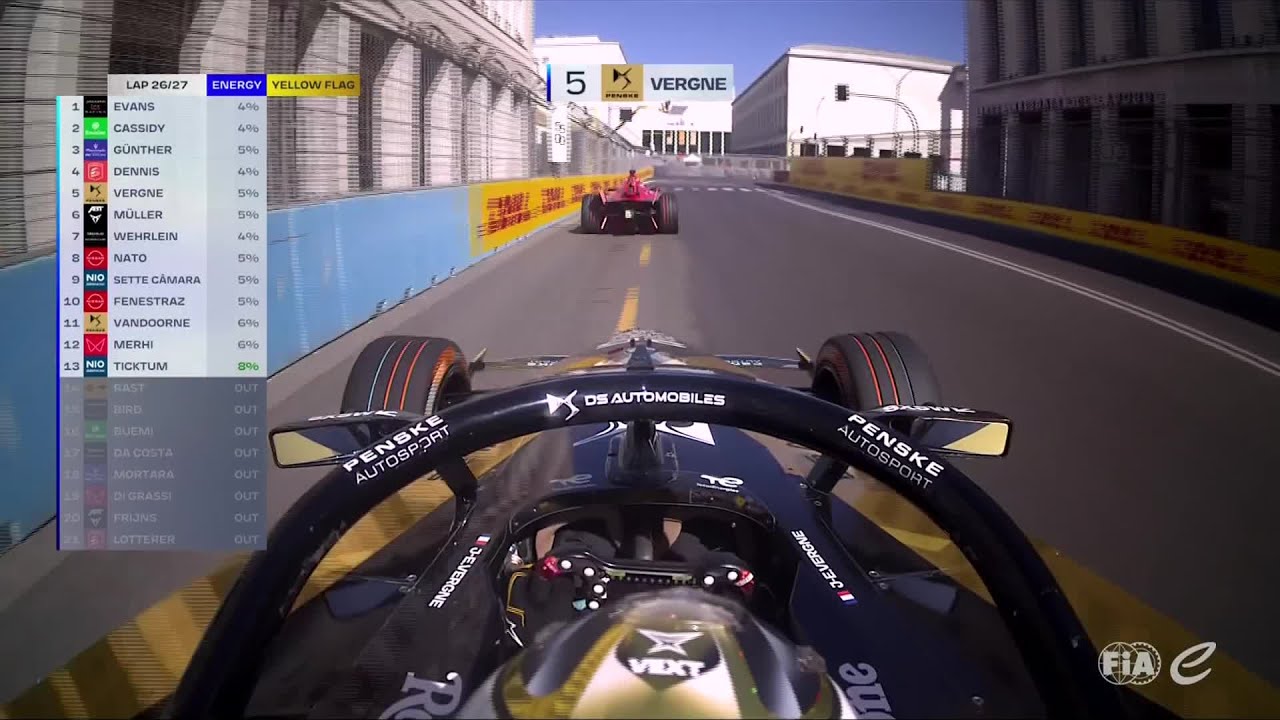 Le résumé de la course 1 du e-Prix de Rome - Formule E - Rome