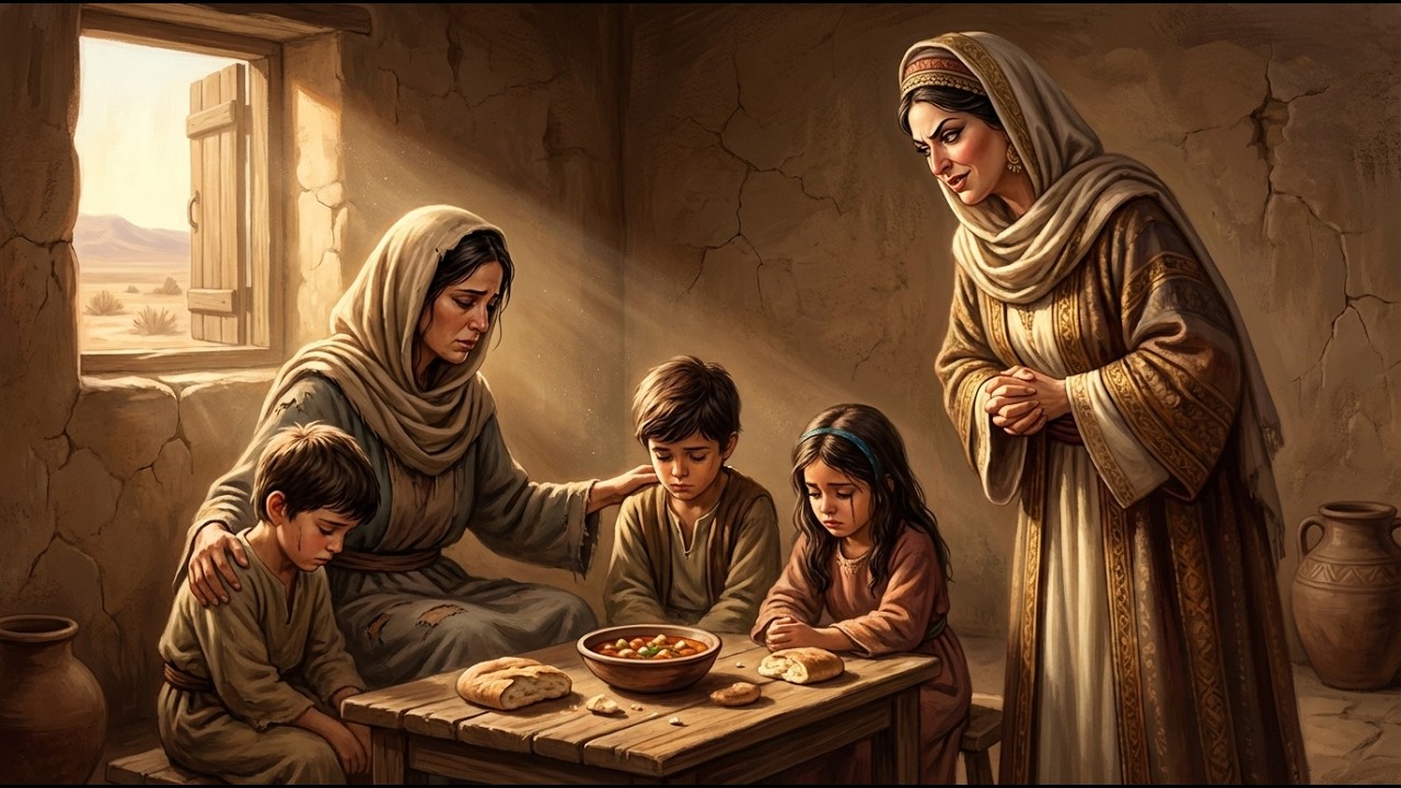 سخرت من مائدة جارتها الفقيرة في أول يوم رمضان، فدارت الأيام لتأكل من بقايا طعام تلك الجارة !