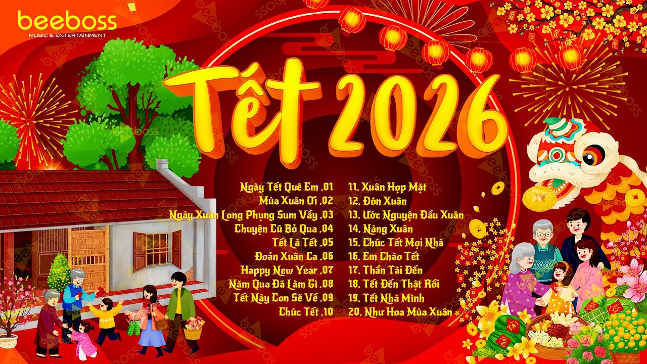 Tết Tết Tết Tết Đến Rồi, Xuân Xuân Ơi Xuân Đã Về - Nhạc Tết 2026 Remix Mới Nhất, Nhạc Xuân Bính Ngọ