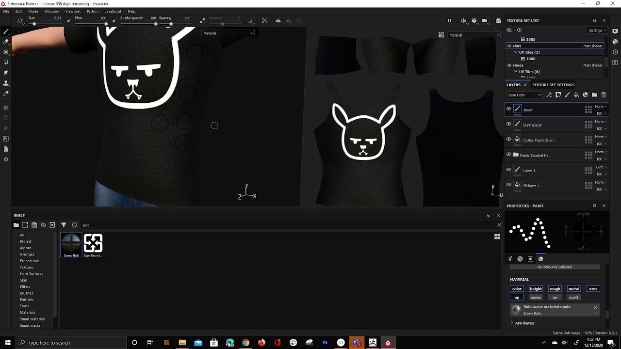 Substance Painter Zippers and Bolts YouTube