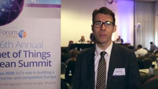 Interview with Thibaut Kleiner at the IoT European Summit - Forum Europe