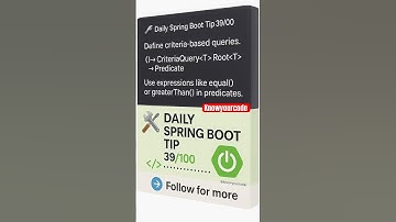 Spring Hibernate criteria dev best practice #spring #hibernate #criteria #hibernateapi #jpa #boot