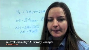 Entropy Changes | A Level Chemistry Question