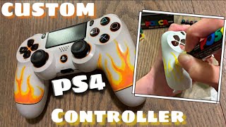 Customized PS4 Controller🔥 Using Posca Paint Pens