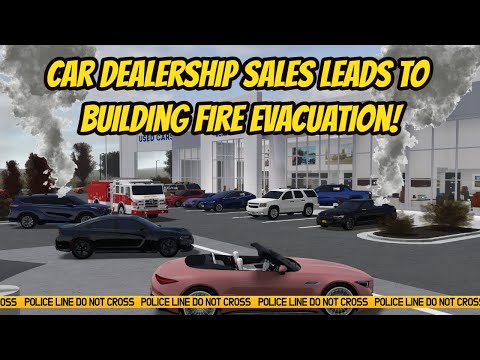 Greenville, Wisc Roblox l Dealership Building Fire Evacuation Update Roleplay