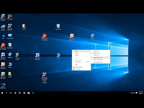 How to Enable Disable Auto Arrange Desktop Icon in Windows PC