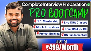 coding75 Pro Details ✅ | Complete Interview Preparation Bootcamp 🚀 | 1:1 Mentorship & Live Classes 🎯