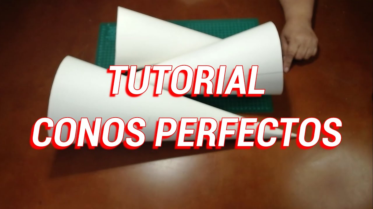 TUTORIAL COMO HACER CONOS  DE CARTÓN PERFECTOS PARA TODOS TUS PROYECTOS QUE TRAIGAS EN MENTE